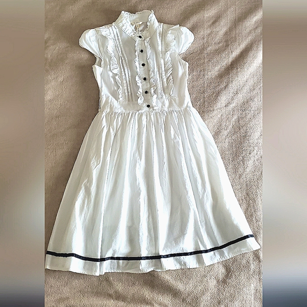 Linen White Botton Down Dress